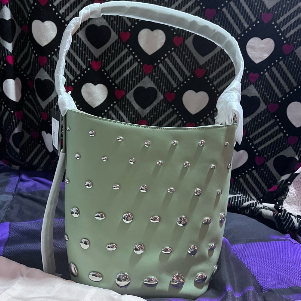 Kate Spade Mint Studded Shoulder Bag
